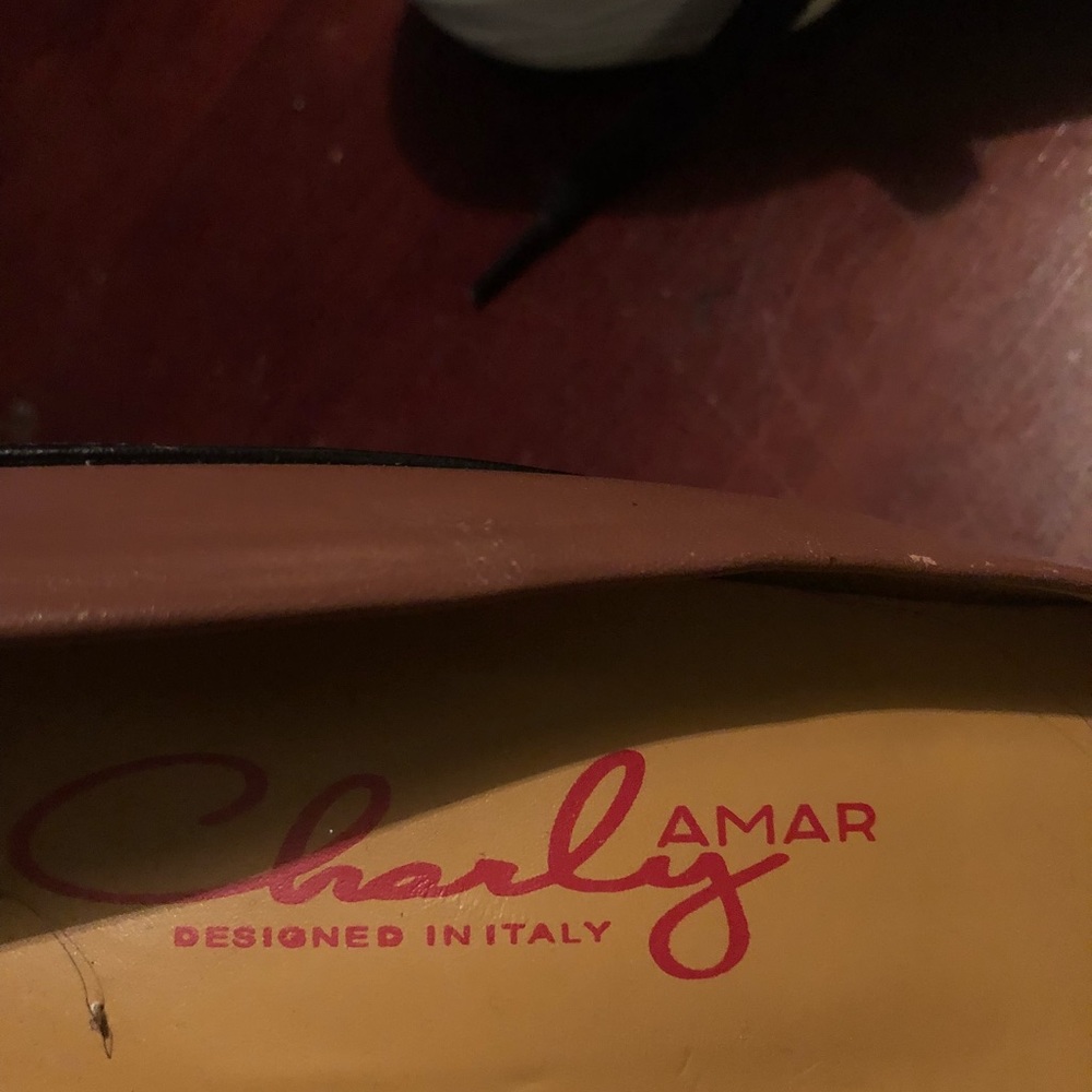 Charly Amar Black and Tan Pumps Size 10M - Picture 3 of 3